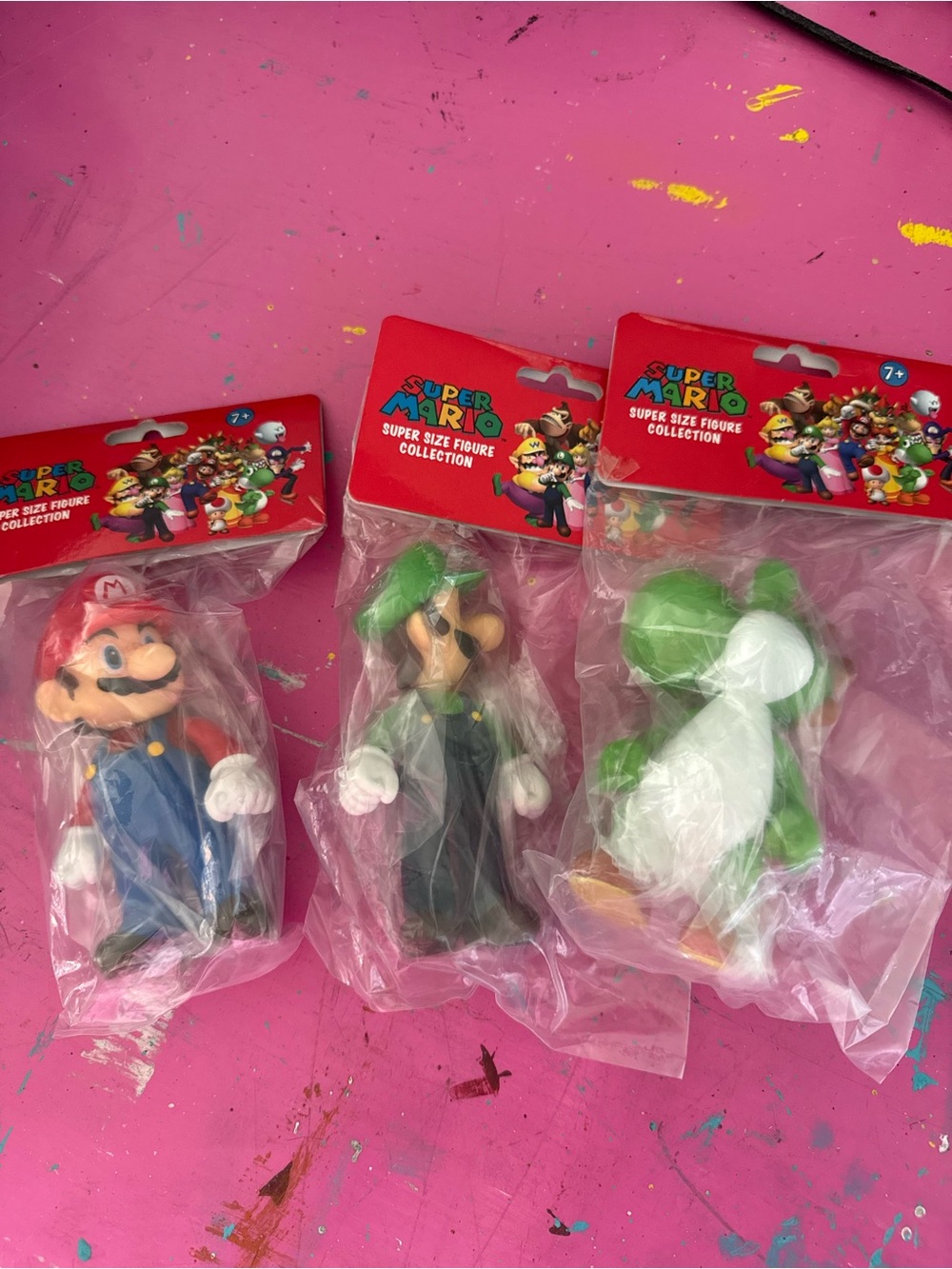 Nintendo Super Mario 3-Figure Set - Red, Green, White